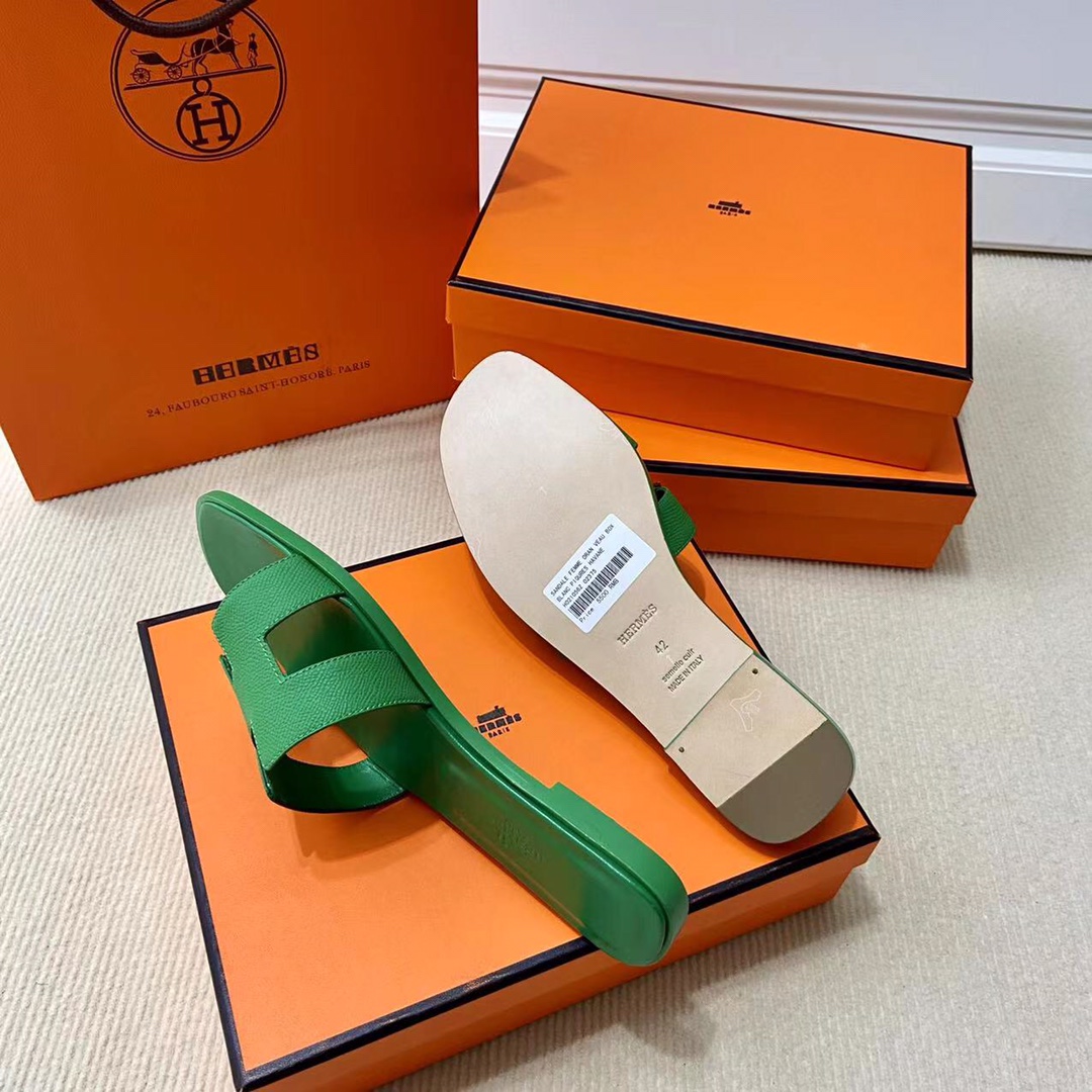 에르메스 올수공 오란 슬리퍼 샌들 앱송 28